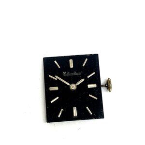 Lucien Piccard Watch Black Dial Swiss Mechanical Movement WORKS FOR REPAIR PARTS